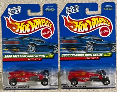 HOT WHEELS TREASURE HUNT SWEET 16 II REAL RIDERS REAL RUBBER TIRES 2000 LOT OF 2 - Image 1 of 4