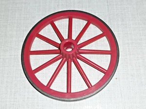 Playmobil Kutschen Planwagen Rad Räder 5,5 cm 12-Speichen rot Metallrand - Bild 1 von 2