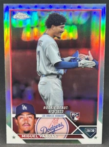 2023 Topps Chrome USC33 Miguel Vargas Rookie Debut Los Angeles Dodgers (RC) - Picture 1 of 2