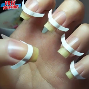 6 Sheets/288pcs French Style Nail Art Stickers Stripe Guidelines Diy Nail Decor - Picture 1 of 9