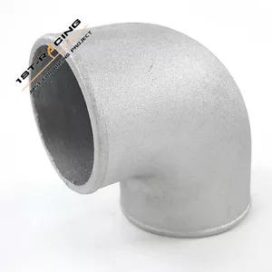 2.5" 64mm 90 Degree Cast Aluminum Elbow Turbo Pipe Intercooler Tight Bend Tube - Foto 1 di 4
