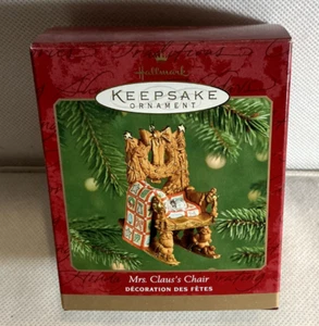 Hallmark "Mrs. Claus's Chair" Keepsake Ornament issued 2001 - Picture 1 of 4