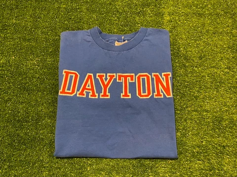 Vintage TCX Apparel University of Dayton Flyers back spell out t-shirt medium Cover