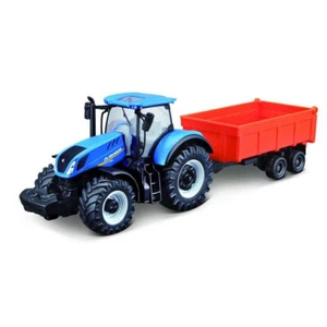 Bburago 18-31658 New Holland T7.315 Tractor With Orange Tipping Trailer - Picture 1 of 1