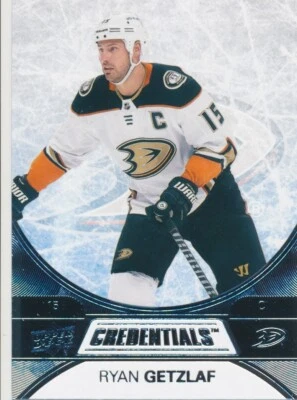 #33 RYAN GETZLAF 2021-22 Upper Deck Credentials DUCKS - Image 1 of 2