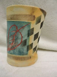 Abstract Art Clay Vase by Alejandro Allnuelle - Picture 1 of 12