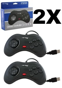 2x Retrolink USB SEGA SATURN Style PC/MAC Joypad Controller MODEL:RB-PC-0387(F03 - Picture 1 of 2