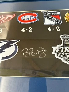 TAMPA BAY LIGHTNING 2015 RUN FOR THE CUP SIGNED PICTURE WITH JSA COA - Picture 1 of 7