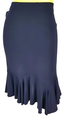 RALPH LAUREN Womens Black STRETCH SKIRT Viscose A-Line - M - RRP £185 - image 1 of 4