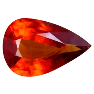 1.43 ct Eye-popping Pear Cut (10 x 6 mm) Namibia Fanta Orange Spessartine - Picture 1 of 2