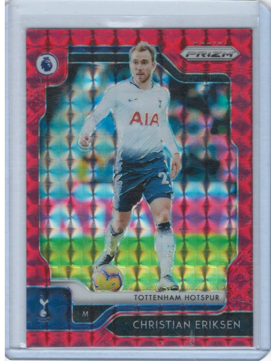 Christian Eriksen 2019-20 Panini Prizm Premier League #193 Red Mosaic /109
