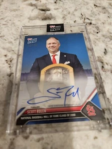 2023 Topps Now #610B Scott Rolen Cardinals Hall of Fame Auto BLUE Parallel /49 - Picture 1 of 3