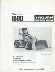 Equipment Brochure - Trojan - 1500 - Wheel Loader - Old Photocopy (E5860) - Picture 1 of 1