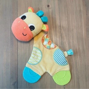 Bright Starts Teether Lovey Baby Giraffe Sensory Crinkle Toy Infant Safari - Picture 1 of 6