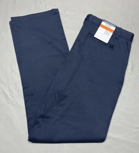 NWT French Toast Big Girls Size 20.5 Plus Twill Straight Leg Pants Navy Blue - Picture 1 of 6