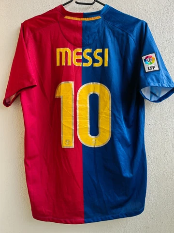 Lionel Leo Messi #10 FC Barcelona Jersey Nike Football Shirt L Trikot Soccer Cover