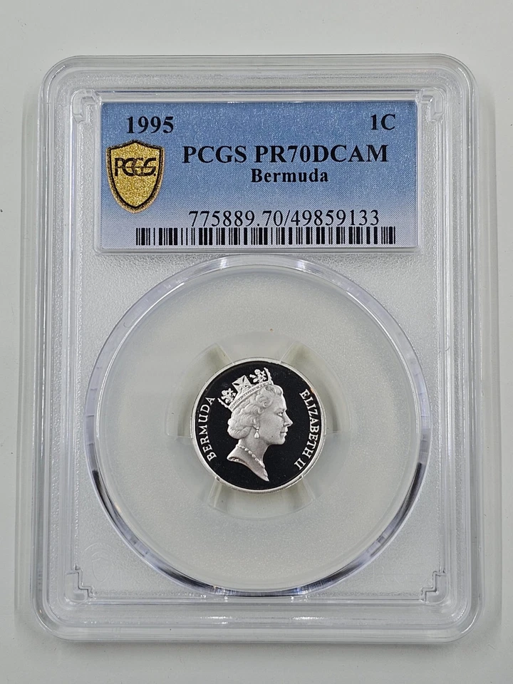 Bermudas 1995 1C PCGS PR70DCAM Foto 1 de 4