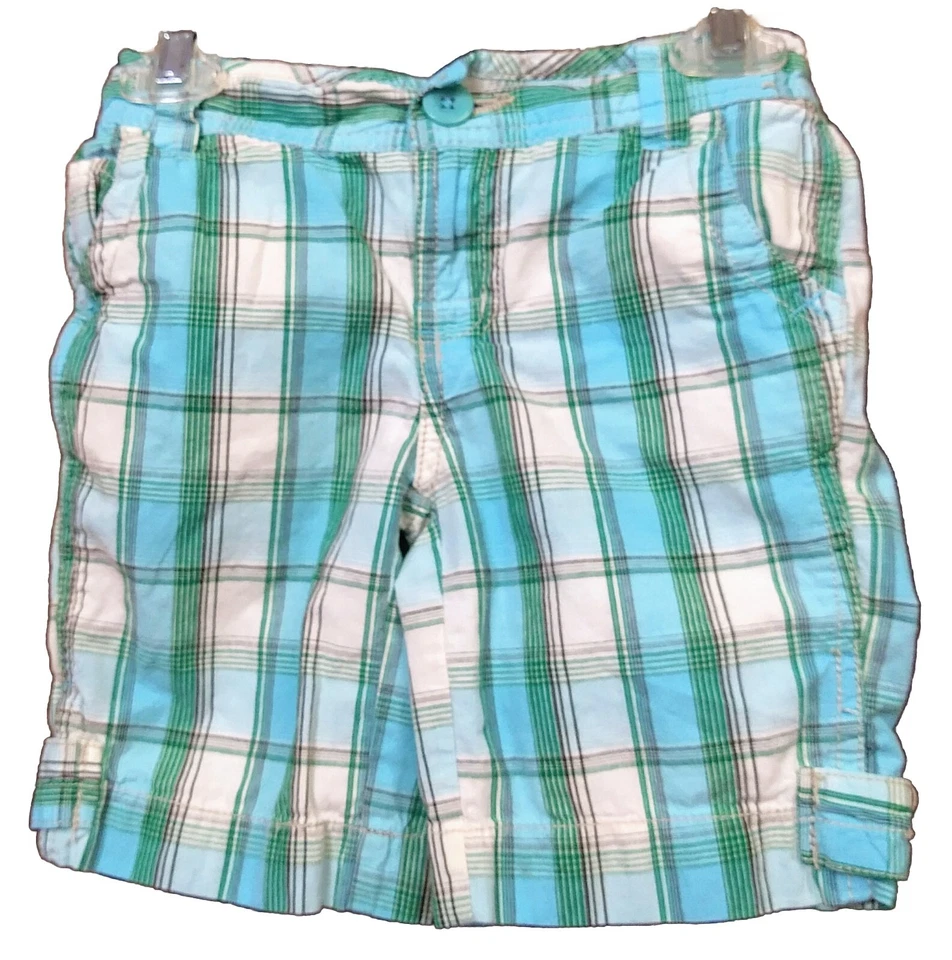 Pantalones cortos a cuadros multicolores Faded Glory para niñas talla 6 Foto 1 de 1