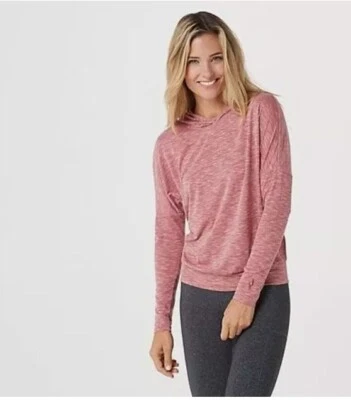 Skechers Mujer Sudadera con Capucha Jaspeada Manga Larga Top Poliéster Rayón Mezcla Spandex Foto 1 de 4