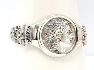 Pulsera de plata con moneda griega Patria griega Reino de Tracia - Imagen 1 de 11