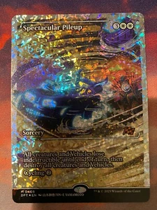 MTG Aetherdrift Spectacular Pileup Showcase Fracture Foil - Picture 1 of 1