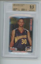 2009 Panini Stickers #263 Stephen Curry ROOKIE Steph Stef BGS 9.5  Graded Card