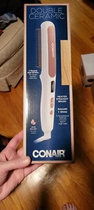 Conair - Double Ceramic - Heated Straight Brush - BC700 V Shaped Bristles - Picture 1 of 2