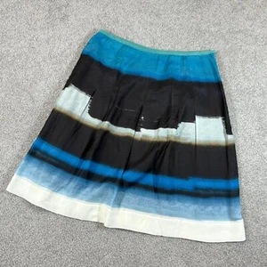 * NIC+ZOE Pleated A-line Skirt Silk Cotton Blend Office Party NWOT US 8P - Picture 1 of 4