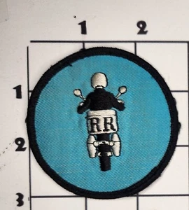 RR Motorcycle Vintage Embroidered Sew On Patch - Picture 1 of 1