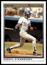 1991 O-Pee-Chee Darryl Strawberry #117 Los Angeles Dodgers