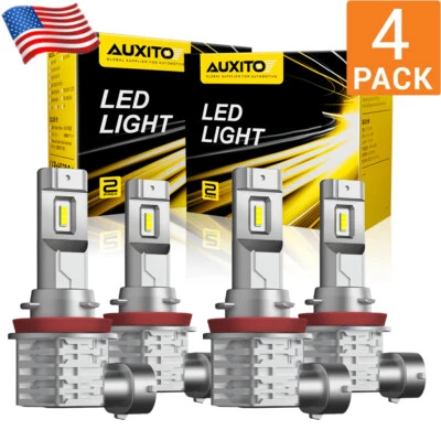 4* Combo de faros LED Auxito H11 H9 para Nissan Altima haz alto bajo 6500K Foto 1 de 4