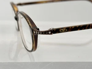 Valentino Brown Tortoise Oval Frames Made Italy 5291-04L (47-16-125) C7-14 - Picture 1 of 12
