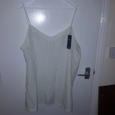 M&S Light Cream Cami Top UK Size 24 BNWT - Image 1 of 4