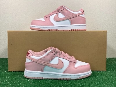 Размер 10.5C молодежи - Nike Dunk низкий PS розовый белый туфли кроссовки новый HV0930 - Изображение 1 из 4