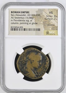 Römisches Reich AD 222-235 AE Sesterz Sev.Alexander NGC sehr guter Zustand - Bild 1 von 2
