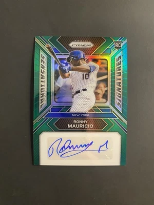 Ronny Mauricio (RC) - 2025 Panini Prizm Green Sensational Signatures #SS-RM Mets - Imagem 1 de 2