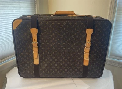 Louis Vuitton LARGE Brown Monogram Soft Shell Suitcase 2 Exterior Straps 27 1/2” - Image 1 of 4