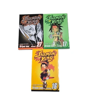 Volumes 16, 17, and 27 of the Shaman King manga series by Hiroyuki Takei - Bild 1 von 6