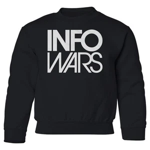 Info Wars News Parody - Funny Conspiracy Design Youth Crewneck Sweatshirt - Picture 1 of 2
