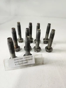 2002-2006 GMC Envoy XL 4.2 Auto 2WD Bell Housing Bolts 10 With Washers OEM - Picture 1 of 13