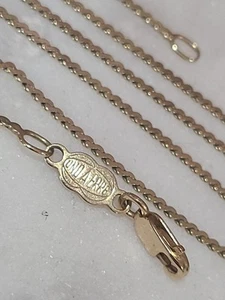 "Cadena italiana de 16 1/2"" de colección de oro amarillo macizo de 14K Uno A Erre Unoaerre Serpentine" - Imagen 1 de 10