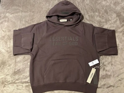 NOVO Moletom com Capuz Fear of God Essentials Ameixa Tamanho Pequeno 100% Autêntico ✅ - Imagem 1 de 4