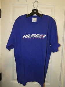 T-shirt vintage Tommy Hilfiger atletica blu logo adulto (M) media 100% cotone - Foto 1 di 3