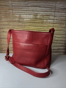 Vintage Coach Red Sonoma Cross Body 4924 Pebble Leather tomato hangtag - Picture 1 of 13