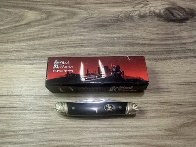 Steel Warrior Muskrat Knife Buffalo Horn Stainless Pocket Knives SW-122CBH - Image 1 of 2