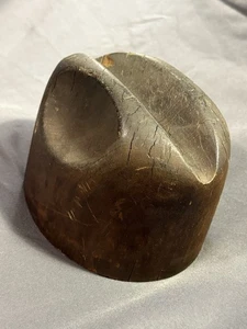 Antiguo sombrero de madera tallado Hoffman forma sombrerero sombrerería fedora forma soporte bloque - Imagen 1 de 12