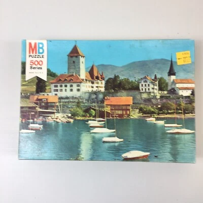 Milton Bradley 500 Piece Coventry Jigsaw Puzzle ~ Peaceful Harbor ~ Vintage 1975 - Image 1 of 4