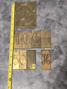 Varios. Nuevas placas de latón Hermes Master Copy 4,5" B y 8 guiones de 2,5" - Imagen 1 de 3