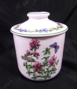 Royal Worcester - "Worcester Herbs" Small- 6.75"Tall Lidded Canister EUC - Picture 1 of 15