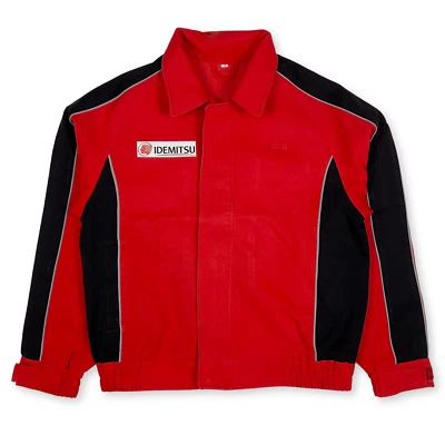 JDM ретро Showa эпохи Японии Idemitsu бензоколонки Bomber куртка красный - Изображение 1 из 4